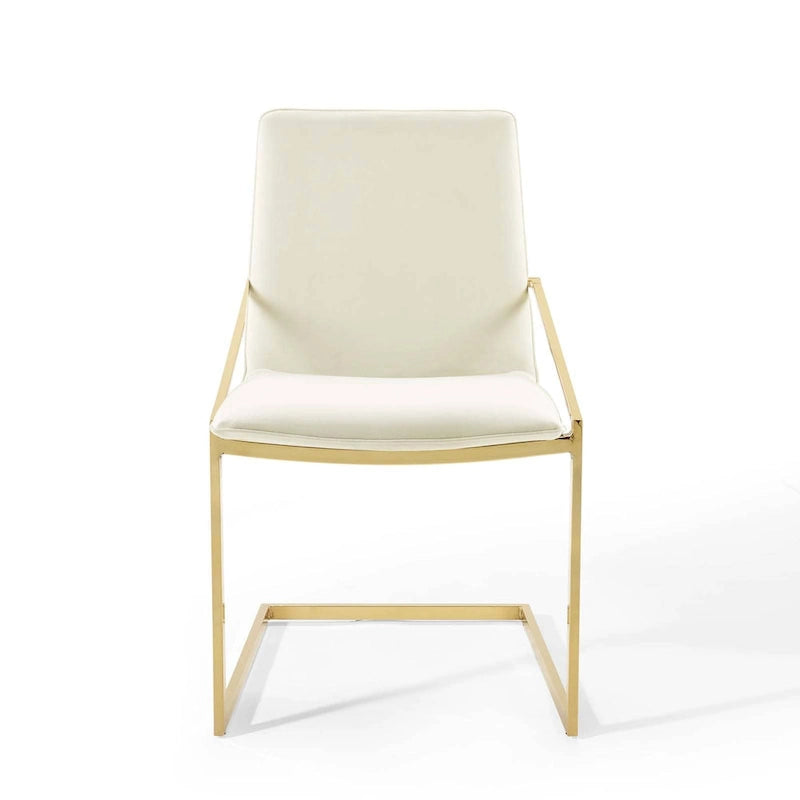 Fauteuil de salle à manger en velours
