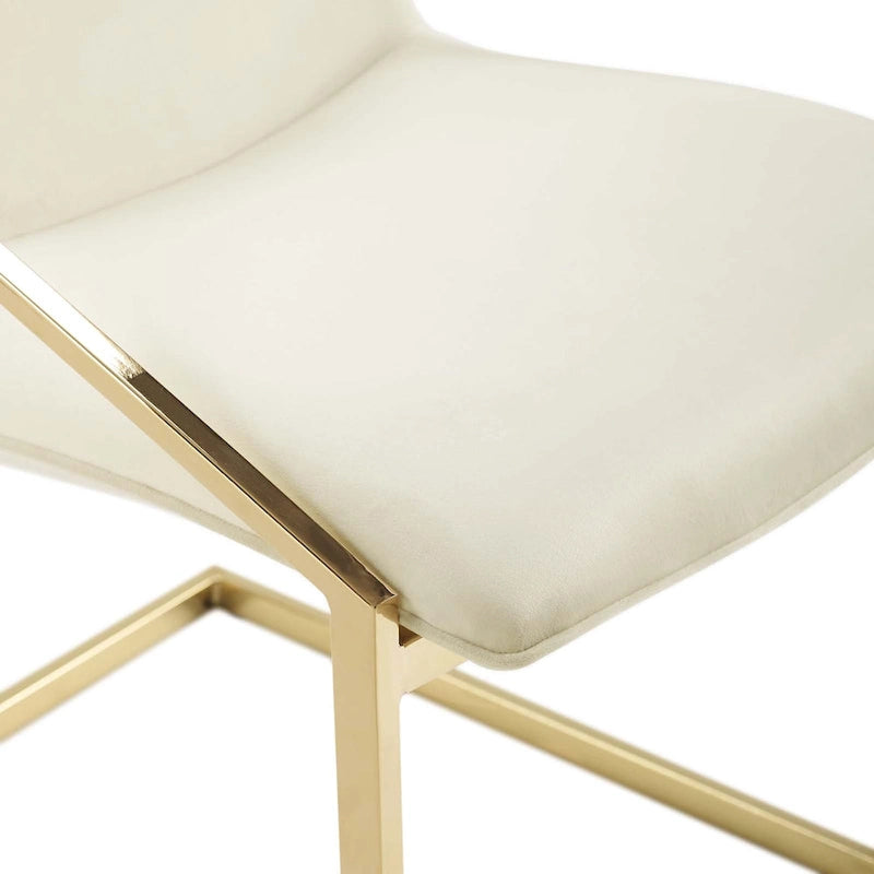 Fauteuil de salle à manger en velours