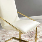 Fauteuil de salle à manger en velours