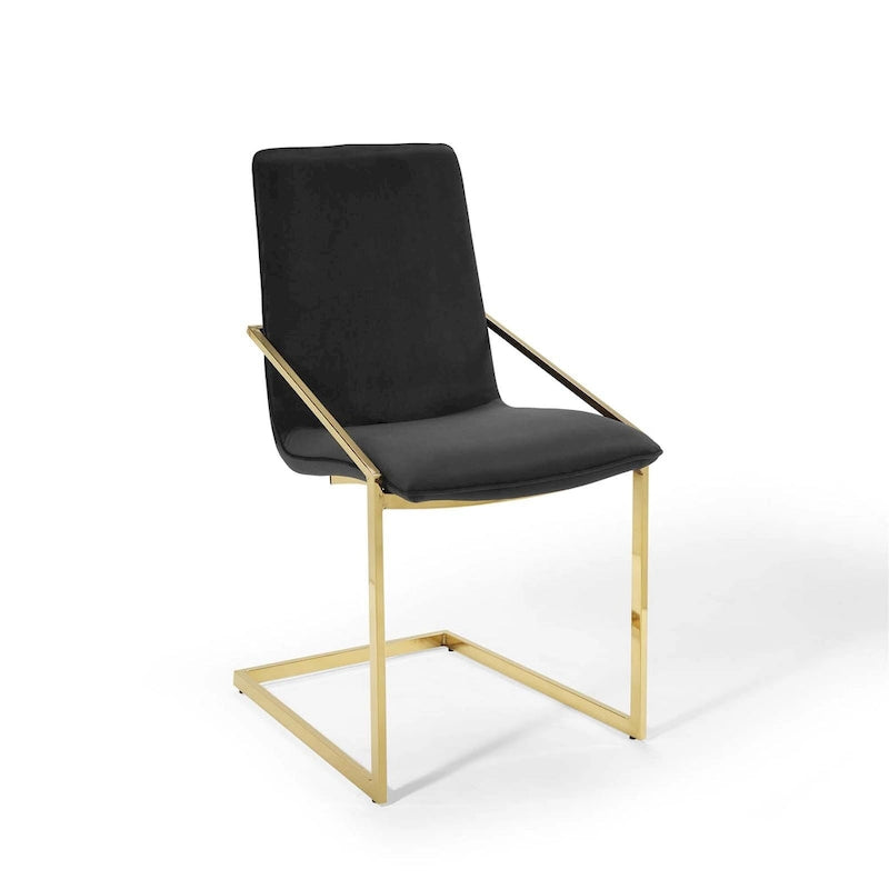 Fauteuil de salle à manger en velours