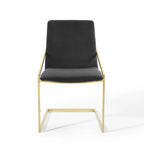 Fauteuil de salle à manger en velours