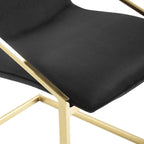 Fauteuil de salle à manger en velours
