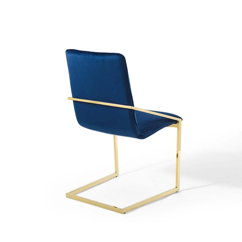 Fauteuil de salle à manger en velours