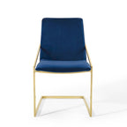 Fauteuil de salle à manger en velours