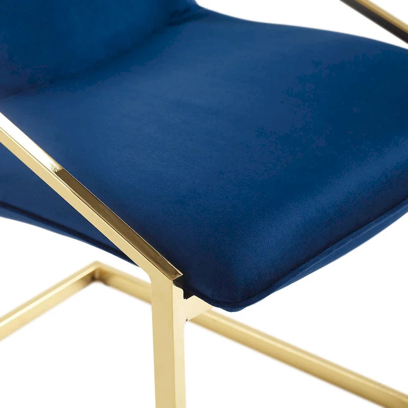 Fauteuil de salle à manger en velours