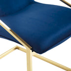 Fauteuil de salle à manger en velours