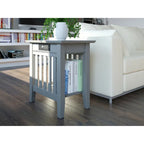 Table d'appoint de style Mission avec station de recharge