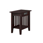 Table d'appoint de style Mission avec station de recharge