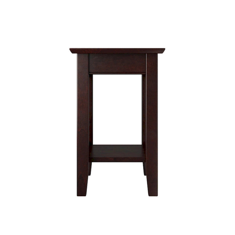 Table d'appoint de style Mission avec station de recharge