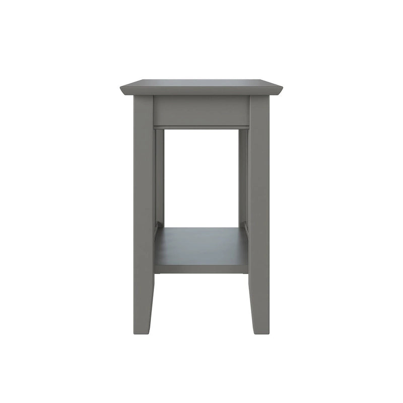 Table d'appoint de style Mission avec station de recharge