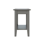 Table d'appoint de style Mission avec station de recharge