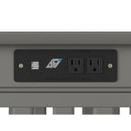 Table d'appoint de style Mission avec station de recharge