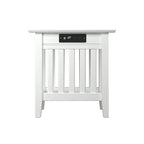 Table d'appoint de style Mission avec station de recharge