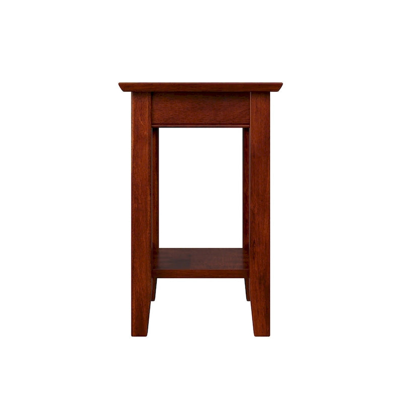 Table d'appoint de style Mission avec station de recharge