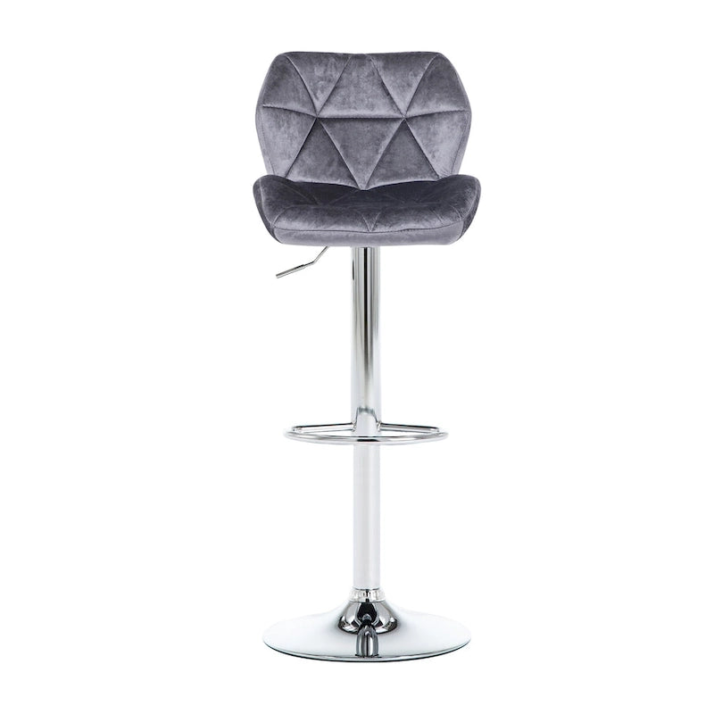 Tabourets de bar réglables en hauteur, lot de 2 – Siège pivotant rembourré