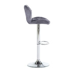 Tabourets de bar réglables en hauteur, lot de 2 – Siège pivotant rembourré
