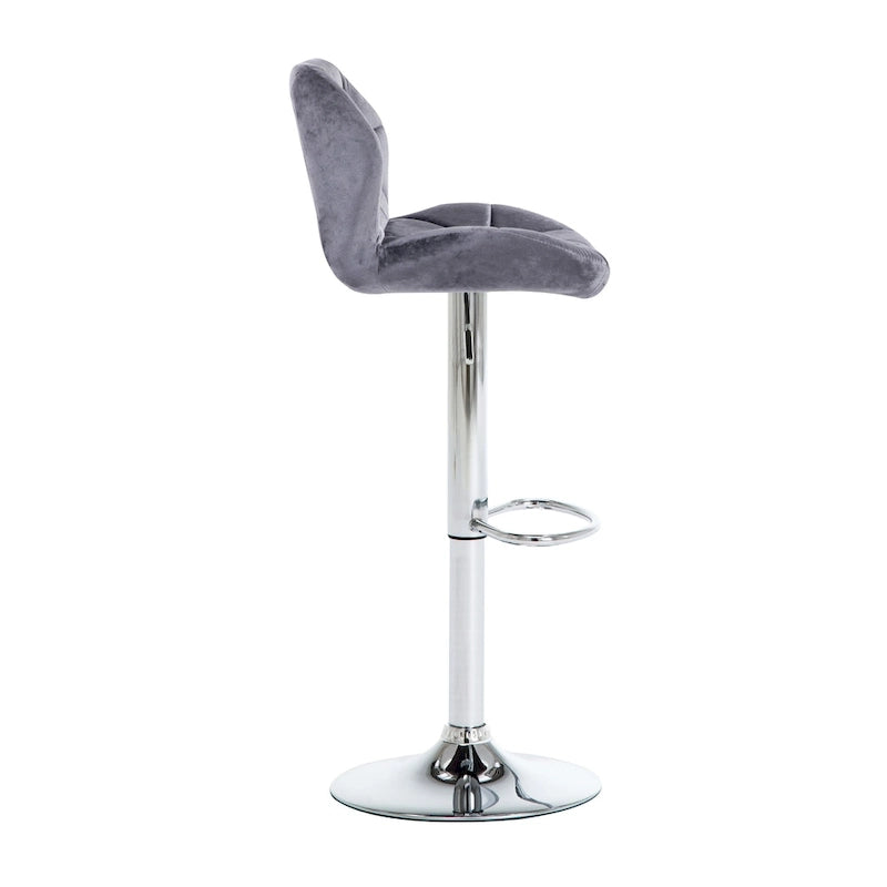 Tabourets de bar réglables en hauteur, lot de 2 – Siège pivotant rembourré