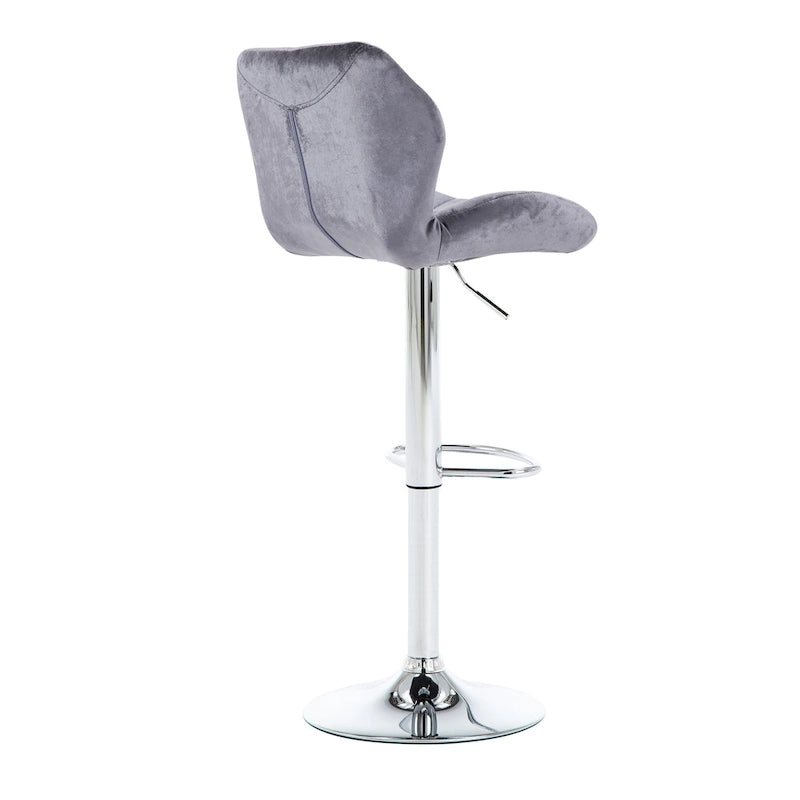 Tabourets de bar réglables en hauteur, lot de 2 – Siège pivotant rembourré