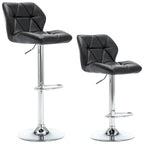 Tabourets de bar réglables en hauteur, lot de 2 – Siège pivotant rembourré