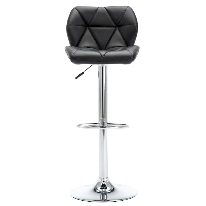 Tabourets de bar réglables en hauteur, lot de 2 – Siège pivotant rembourré