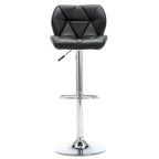 Tabourets de bar réglables en hauteur, lot de 2 – Siège pivotant rembourré