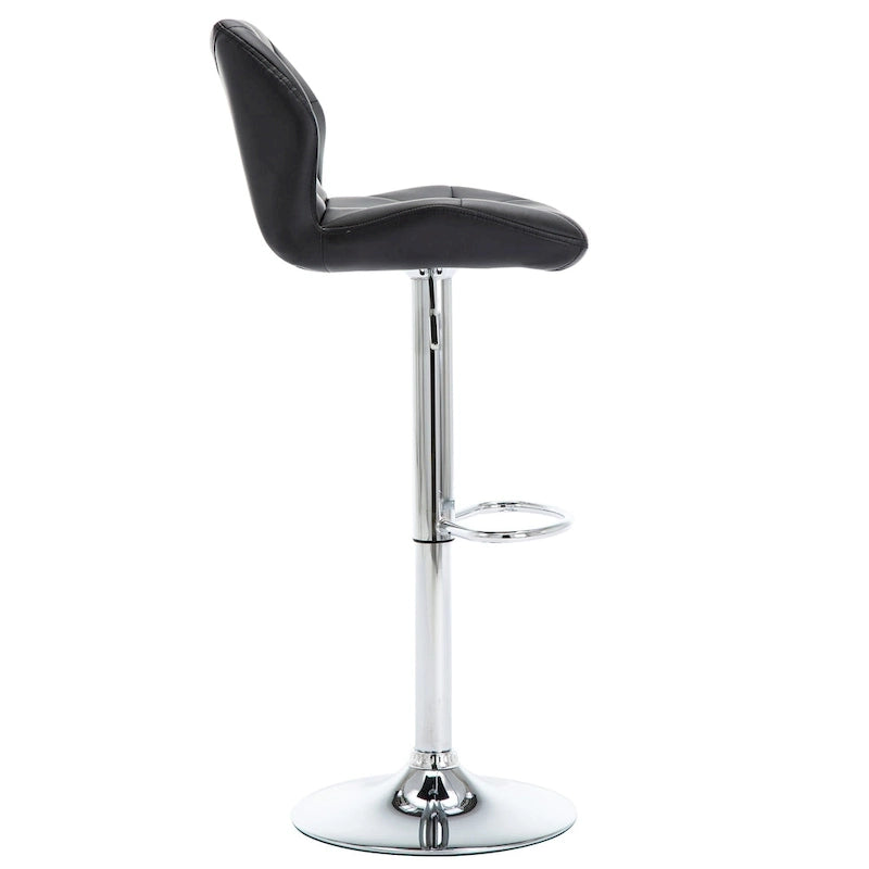 Tabourets de bar réglables en hauteur, lot de 2 – Siège pivotant rembourré