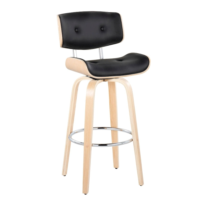 Tabouret de bar à hauteur fixe du milieu du siècle (lot de 2)