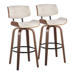 Tabouret de bar à hauteur fixe du milieu du siècle (lot de 2)