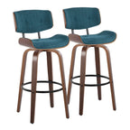 Tabouret de bar à hauteur fixe du milieu du siècle (lot de 2)