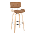 Tabouret de bar à hauteur fixe du milieu du siècle (lot de 2)