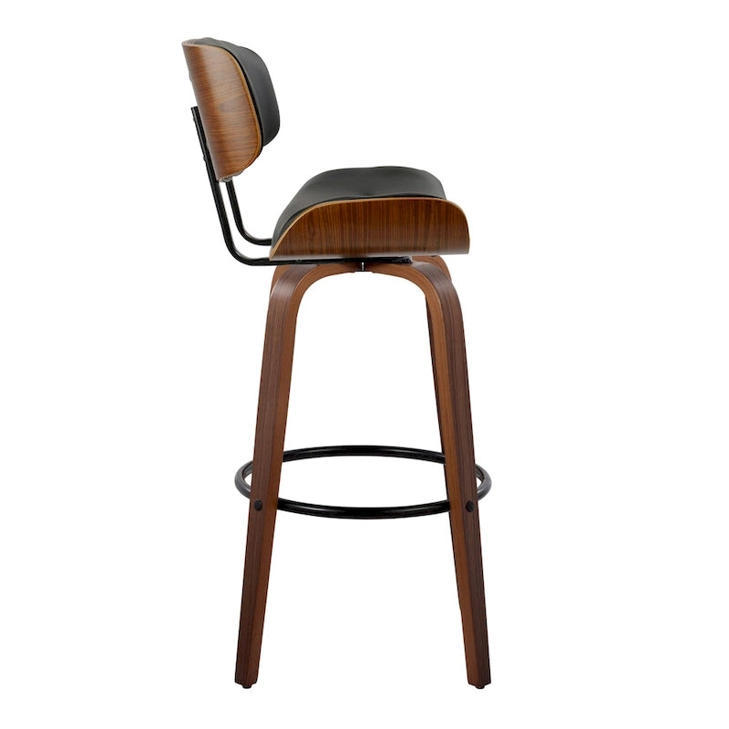 Tabouret de bar à hauteur fixe du milieu du siècle (lot de 2)