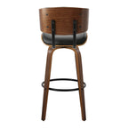 Tabouret de bar à hauteur fixe du milieu du siècle (lot de 2)