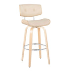 Tabouret de bar à hauteur fixe du milieu du siècle (lot de 2)