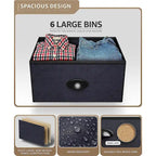 Commode de rangement en tissu à 7 tiroirs avec cadre en acier