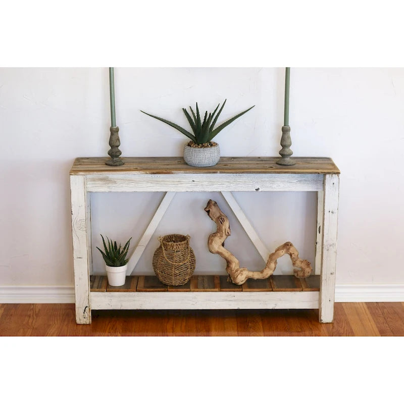 White Combo A-Frame Console