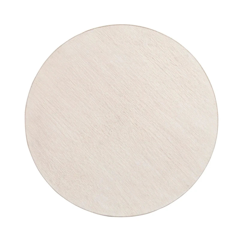Table basse ronde en bois avec base en X de 36 pouces