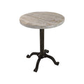 Table vintage réglable Colton – Plateau en bois flotté naturel – Piètement en fer vieilli