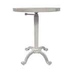 Table vintage réglable Colton – Plateau en bois flotté naturel – Piètement en fer vieilli