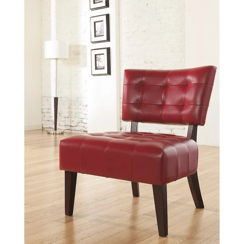 Fauteuil d'appoint capitonné surdimensionné