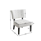 Fauteuil d'appoint capitonné surdimensionné