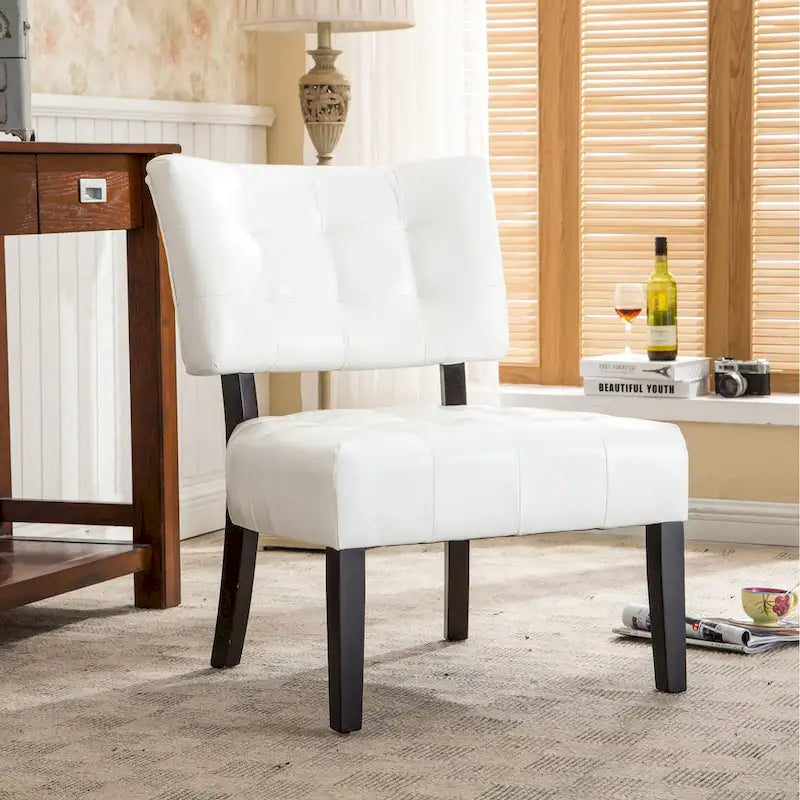 Fauteuil d'appoint capitonné surdimensionné