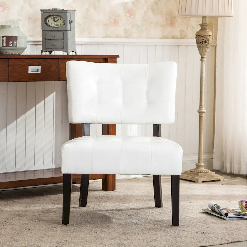 Fauteuil d'appoint capitonné surdimensionné