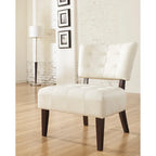Fauteuil d'appoint capitonné surdimensionné