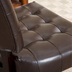 Fauteuil d'appoint capitonné surdimensionné