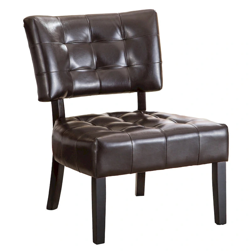 Fauteuil d'appoint capitonné surdimensionné