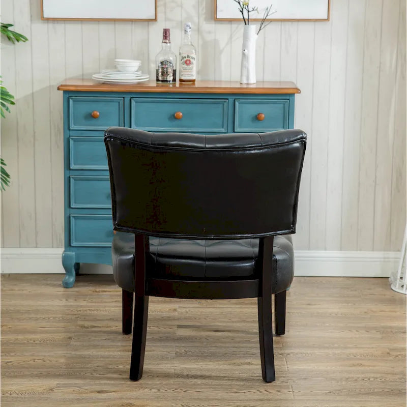 Fauteuil d'appoint capitonné surdimensionné