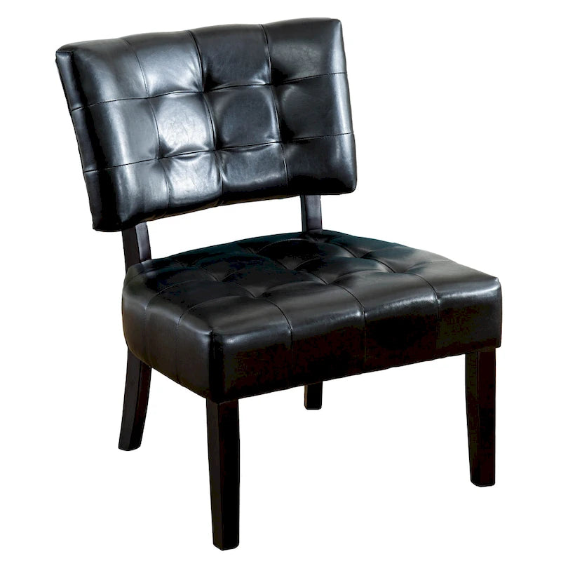 Fauteuil d'appoint capitonné surdimensionné