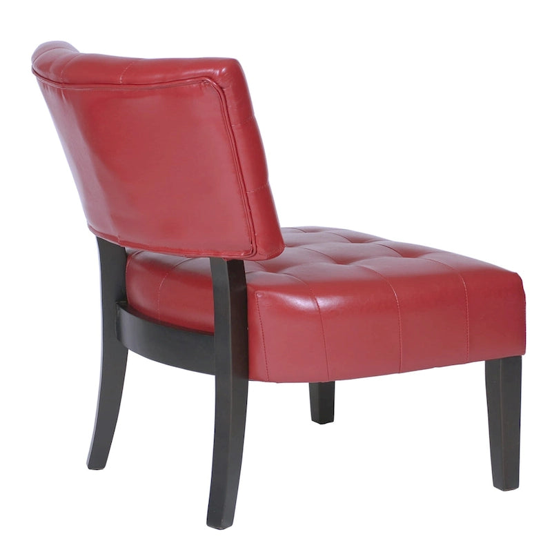 Fauteuil d'appoint capitonné surdimensionné