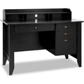 Bureau d'ordinateur en bois avec tiroirs