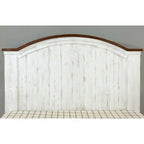 Ensemble de chambre à coucher 4 pièces White Pine avec port USB (lit, commode, miroir et table de chevet)